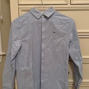 boys vineyard vines blue button down dress shirt size XL (18)